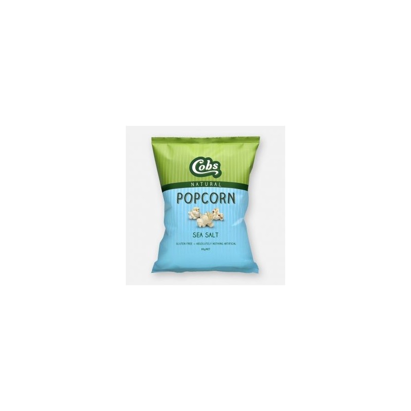 POPCORN GLUTEN FREE SEA SALT 80GM POPCORN GLUTEN FREE SEA SALT 80GM