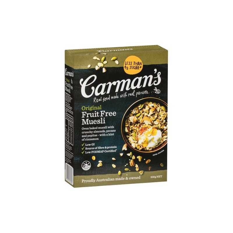 ORIGINAL FRUIT FREE MUESLI 500GM ORIGINAL FRUIT FREE MUESLI 500GM