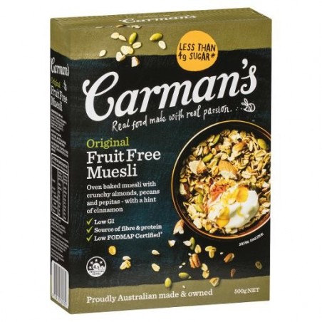 ORIGINAL FRUIT FREE MUESLI 500GM