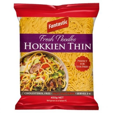 HOKKIEN NOODLES FRESH THIN  450GM