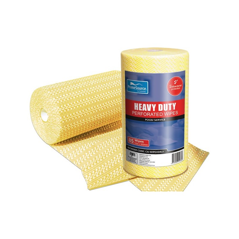 CONTRACTOR WIPES ROLL YELLOW 45M ROLL 30X50CM 90 WIPES