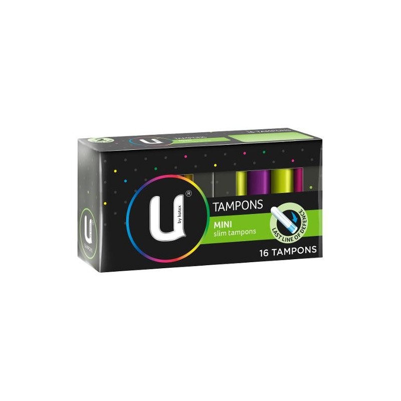 U BY KOTEX TAMPON MINI 16S U BY KOTEX TAMPON MINI 16S