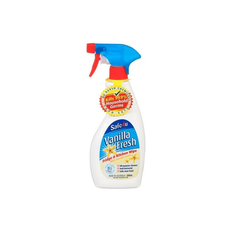 MCLINTOCKS VANILLA FRIDGE WIPE AND DEODORISER 500ML MCLINTOCKS VANILLA FRIDGE WIPE AND DEODORISER 500ML