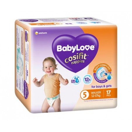 WALKER NAPPIES BOYS AND GIRLS 12-17KG 17PK