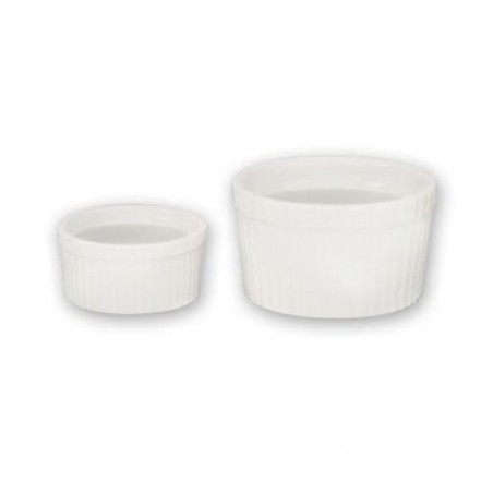 SOUFFLE DISH WHTE 80MM C970008