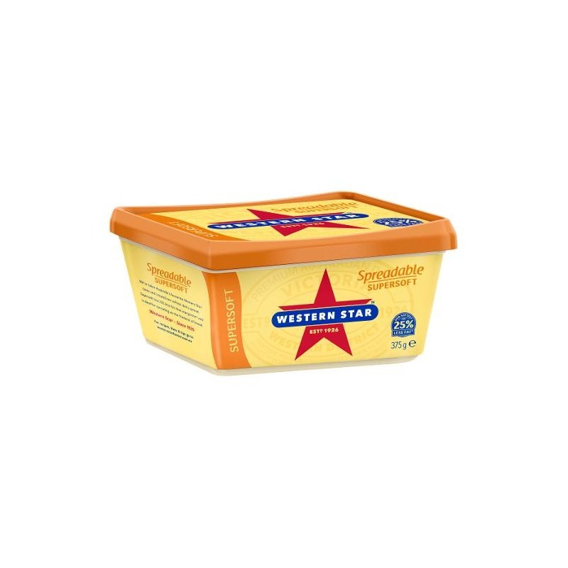 BUTTER SUPERSOFT SPREADABLE 375GM BUTTER SUPERSOFT SPREADABLE 375GM