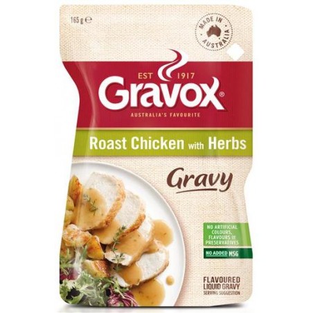 GRAVY SAUCE LIQUID ROAST CHICKEN AND HERBS 165GM