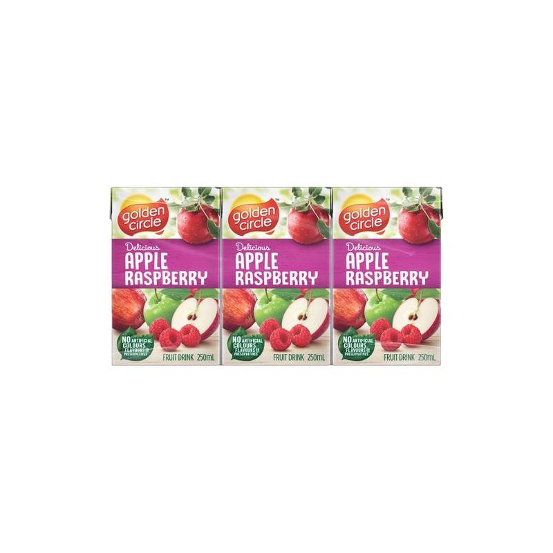 APPLE AND RASPBERRY FRUIT DRINK 6 PACK 250ML APPLE AND RASPBERRY FRUIT DRINK 6 PACK 250ML