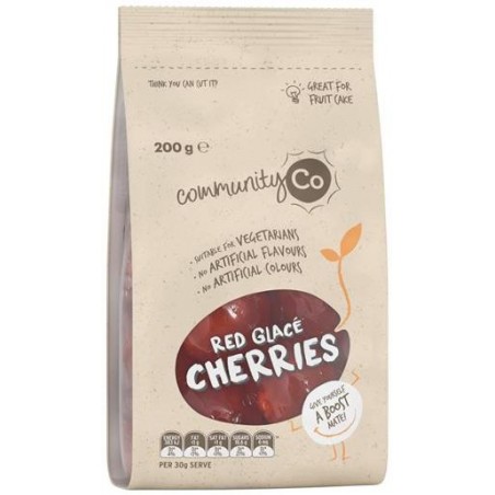 GLACE CHERRIES RED 200GM
