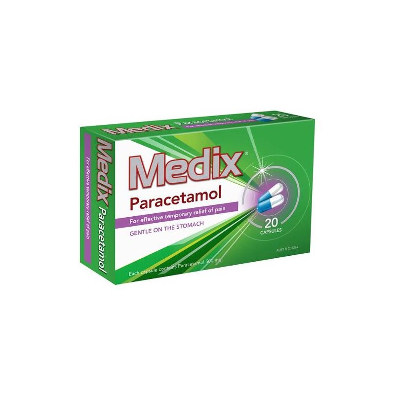 PARACETAMOL HARD GEL CAPSULES 20S PARACETAMOL HARD GEL CAPSULES 20S