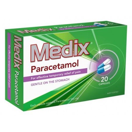 PARACETAMOL HARD GEL CAPSULES 20S