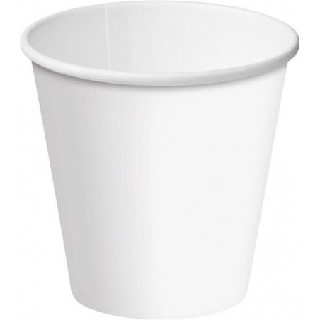 WHITE BOUTIQUE SINGLE WALL CUP 6OZ 50S