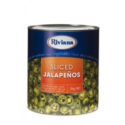 SLICED JALAPENO PEPPERS 3KG