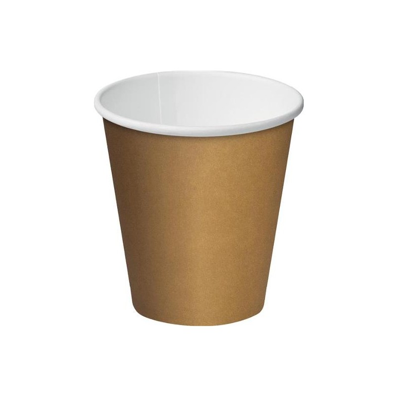 BROWN KRAFT SINGLE WALL PAPER CUP 280ML 50S BROWN KRAFT SINGLE WALL PAPER CUP 280ML 50S