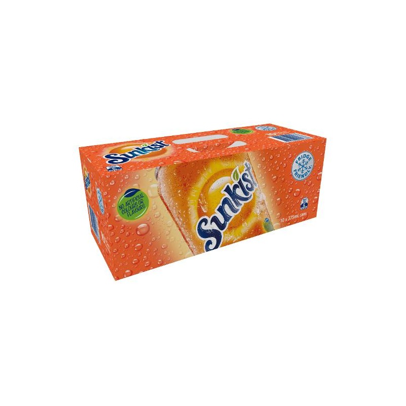 SUNKIST ORANGE SOFT DRINK 10X375ML SUNKIST ORANGE SOFT DRINK 10X375ML