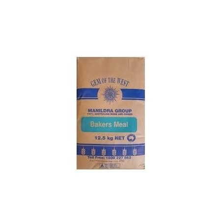 WHOLEMEAL FLOUR 100% 12.5KG (BAKERS MEAL)