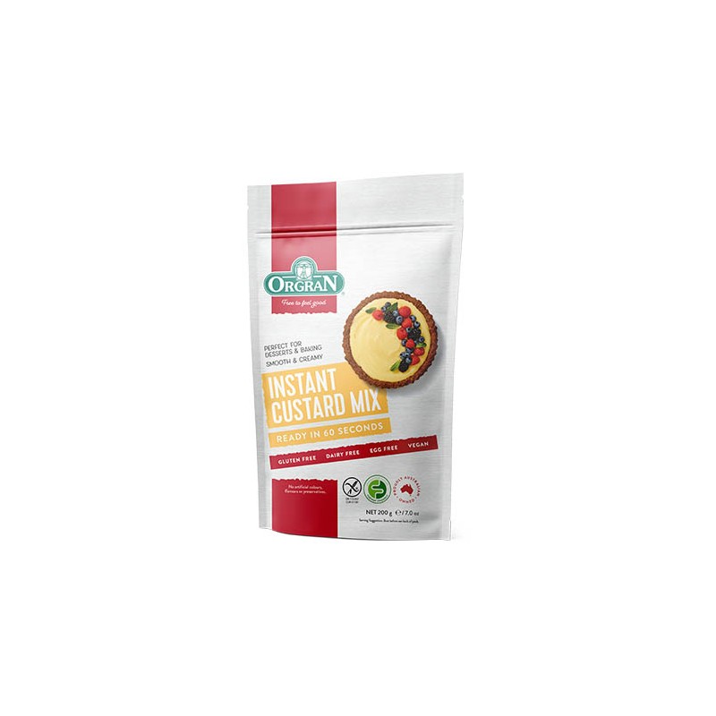 GLUTEN FREE INSTANT CUSTARD MIX 200GM GLUTEN FREE INSTANT CUSTARD MIX 200GM