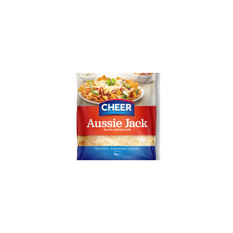 AUSSIE JACK NATURAL SHREDDED CHEESE 2KG AUSSIE JACK NATURAL SHREDDED CHEESE 2KG