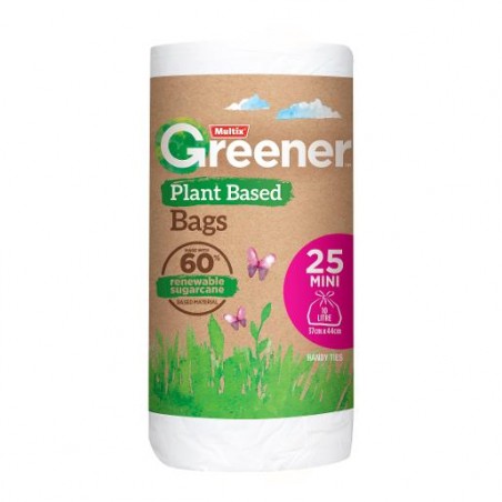 MINI KITCHEN TIDY GREENER BAGS 10L 25S