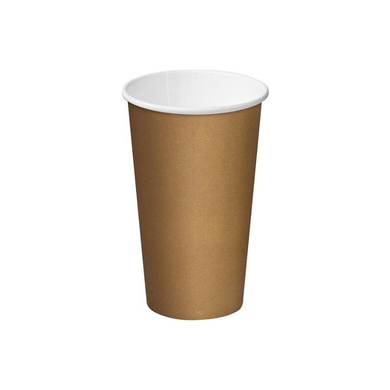 BROWN KRAFT SINGLE WALL PAPER CUP 460ML 25S BROWN KRAFT SINGLE WALL PAPER CUP 460ML 25S