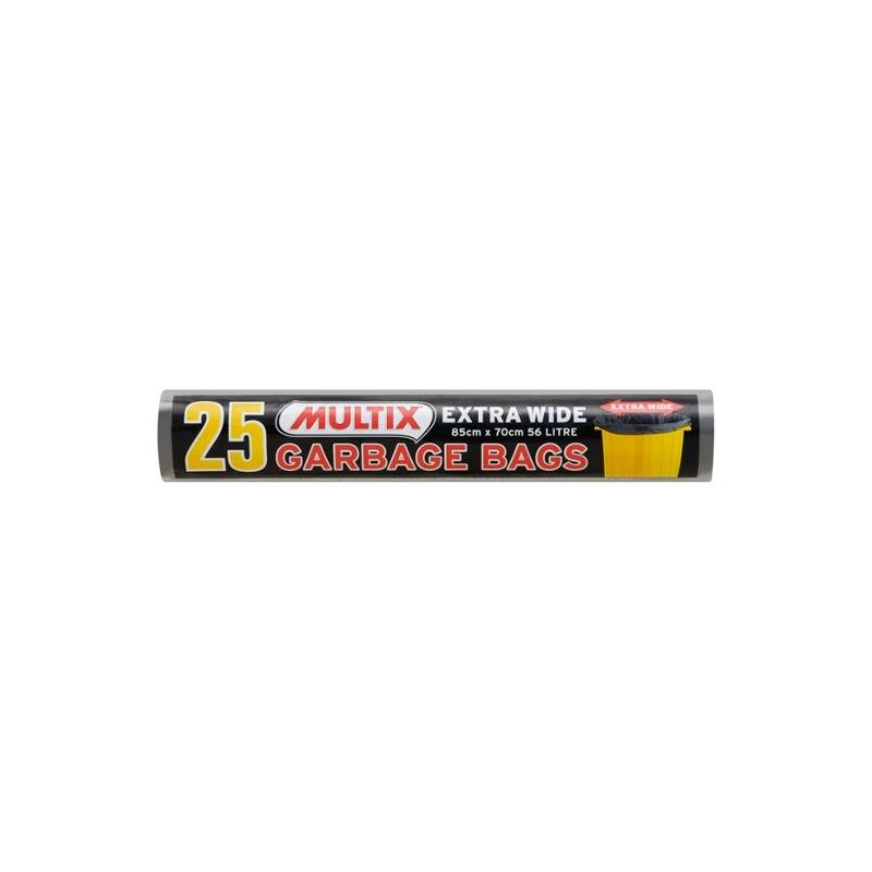 GARBAGE BAGS EXTRA WIDE ROLL 85X75CM 56LT 25S GARBAGE BAGS EXTRA WIDE ROLL 85X75CM 56LT 25S
