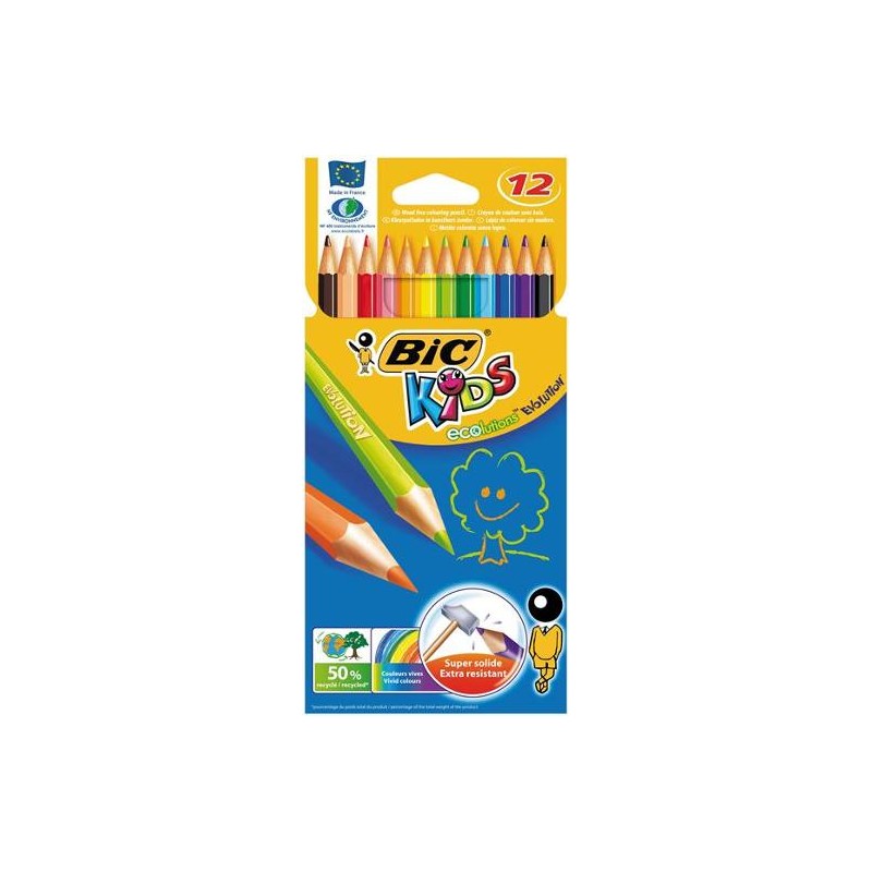 KIDS COLOURING PENCILS 12PK