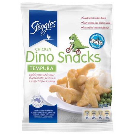 TEMPURA CHICKEN NUGGETS DINOSNACKS 1KG