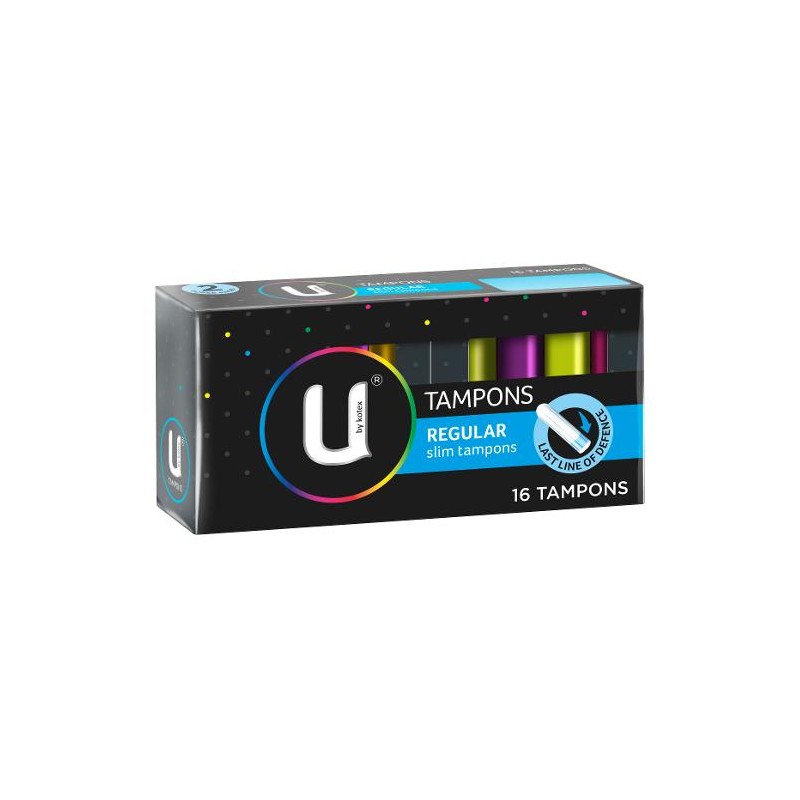 U BY KOTEX REGULAR TAMPONS 16S U BY KOTEX REGULAR TAMPONS 16S