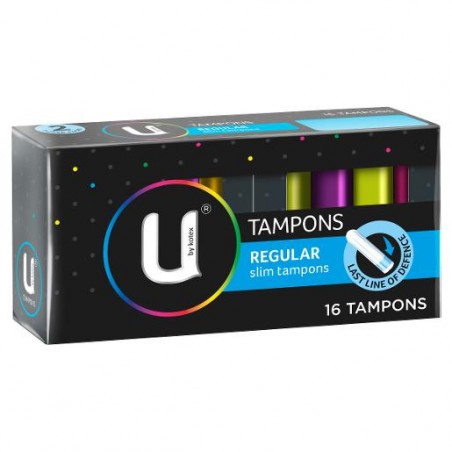 U BY KOTEX REGULAR TAMPONS 16S