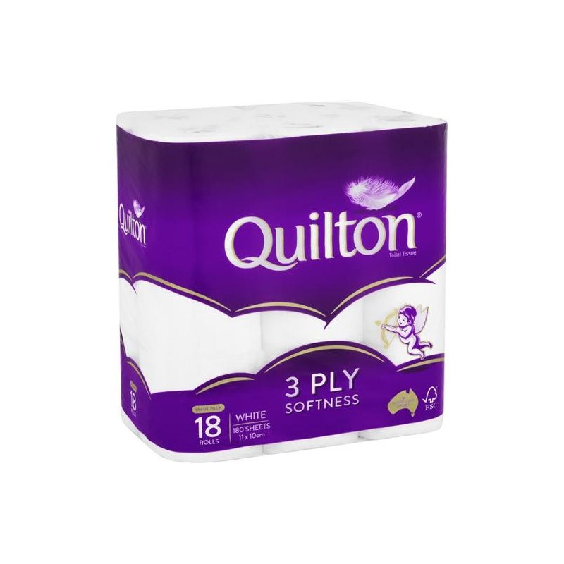 CLASSIC WHITE 3PLY TOILET TISSUE 18PK CLASSIC WHITE 3PLY TOILET TISSUE 18PK