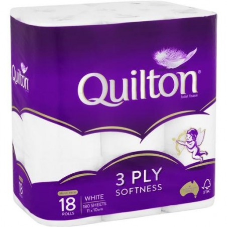 CLASSIC WHITE 3PLY TOILET TISSUE 18PK
