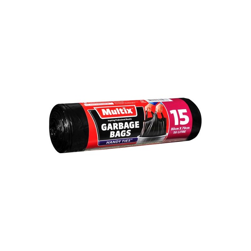 GARBAGE BAG WITH HANDLES 80X70CM 56LT 15S GARBAGE BAG WITH HANDLES 80X70CM 56LT 15S