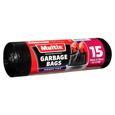GARBAGE BAG WITH HANDLES 80X70CM 56LT 15S