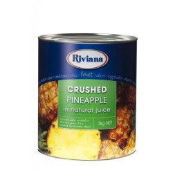 CRUSHED PINEAPPLE IN NATURAL JUICE 3KG