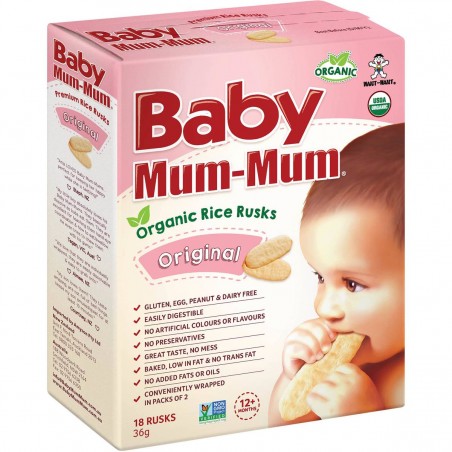 RICE RUSKS ORIGINAL 18PK 36GM