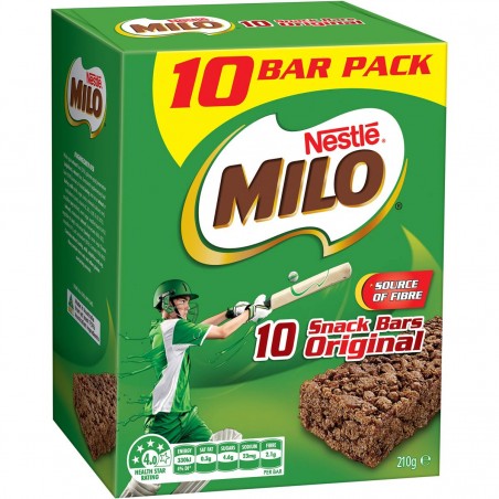 MILO BARS ORIGINAL 10PK 210GM