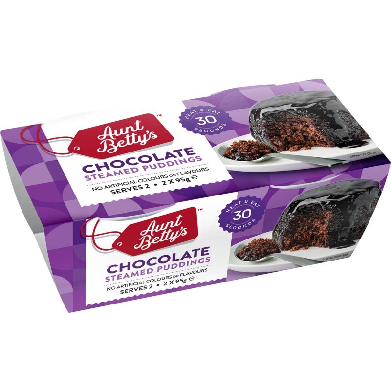 CHOCOLATE STEAMY PUDDING 2PK CHOCOLATE STEAMY PUDDING 2PK