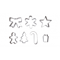 CHRISTMAS COOKIE CUTTER SET 7PK