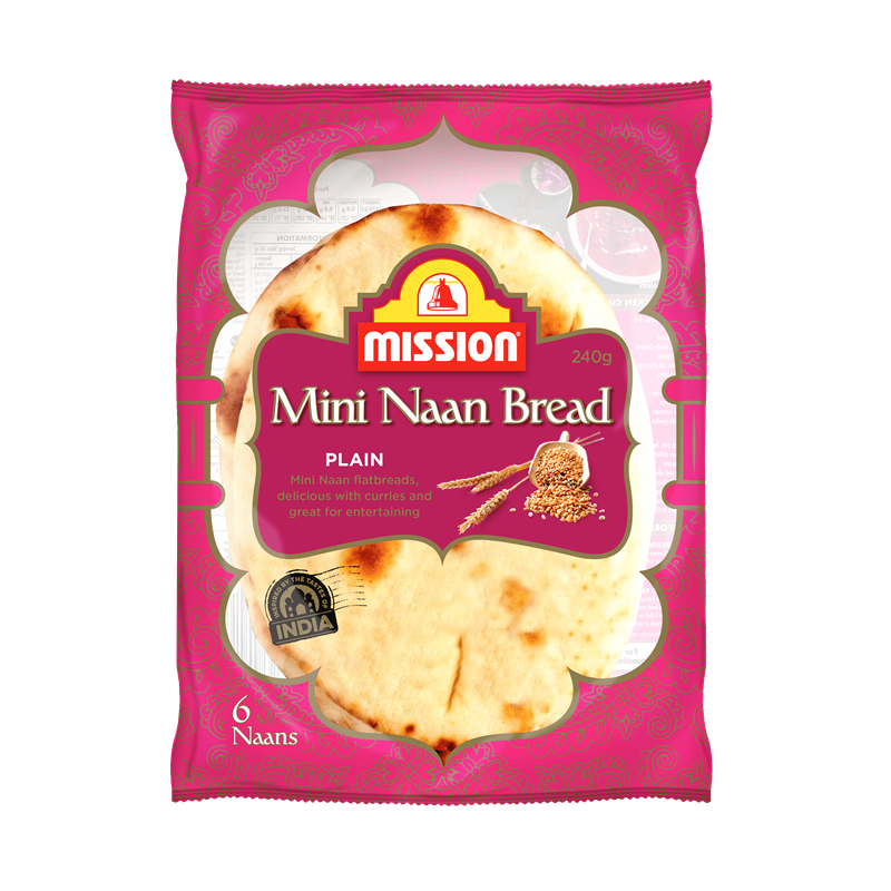 MINI NAAN BREAD 6PK 240GM MINI NAAN BREAD 6PK 240GM