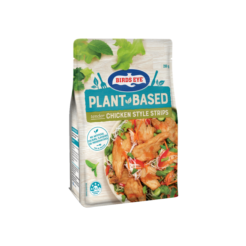 PLANT BASED CHICKEN STYLE STRIPS VEGAN 200GM