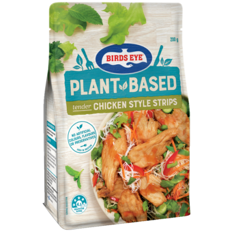 PLANT BASED CHICKEN STYLE STRIPS VEGAN 200GM