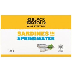 SARDINES IN SPRINGWATER 125GM
