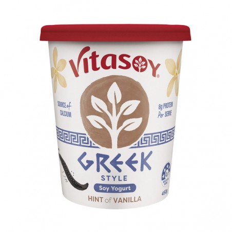 SOY YOGHURT GREEK VANILLA 450GM