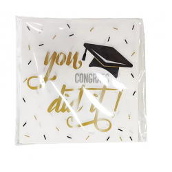 GRADUATION NAPKINS YOU DID IT 16PK