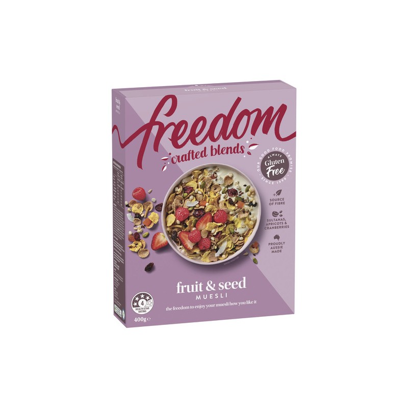 CRAFT BLEND FRUIT & SEEDS MUESLI GLUTEN FREE, WHEAT AND NUT FREE 400GM CRAFT BLEND FRUIT & SEEDS MUESLI GLUTEN FREE, WHEAT AND NUT FREE 400GM