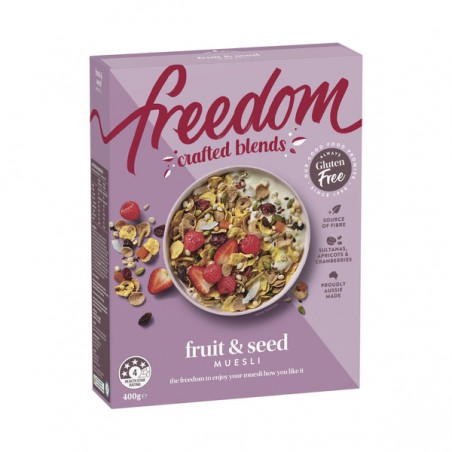 CRAFT BLEND FRUIT & SEEDS MUESLI GLUTEN FREE, WHEAT AND NUT FREE 400GM
