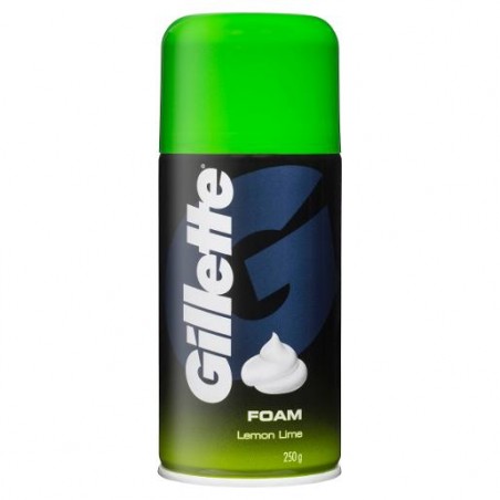 GILLETTE SHAVE CREAM FOAM LEMON LIME 250G