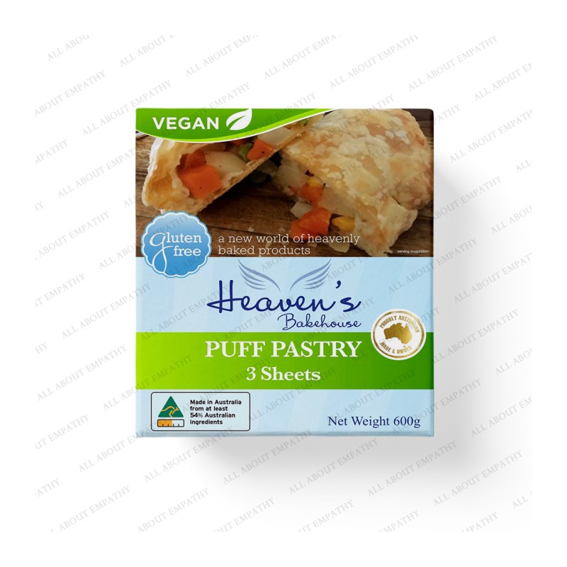 HEAVENS BAKEHOUSE PUFF PASTRY GLUTEN FREE 600GM 3PK HEAVENS BAKEHOUSE PUFF PASTRY GLUTEN FREE 600GM 3PK