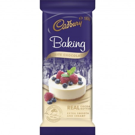 WHITE BAKING CHOCOLATE BLOCK 180GM