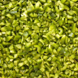 CAPSICUM GREEN DICED large, KG